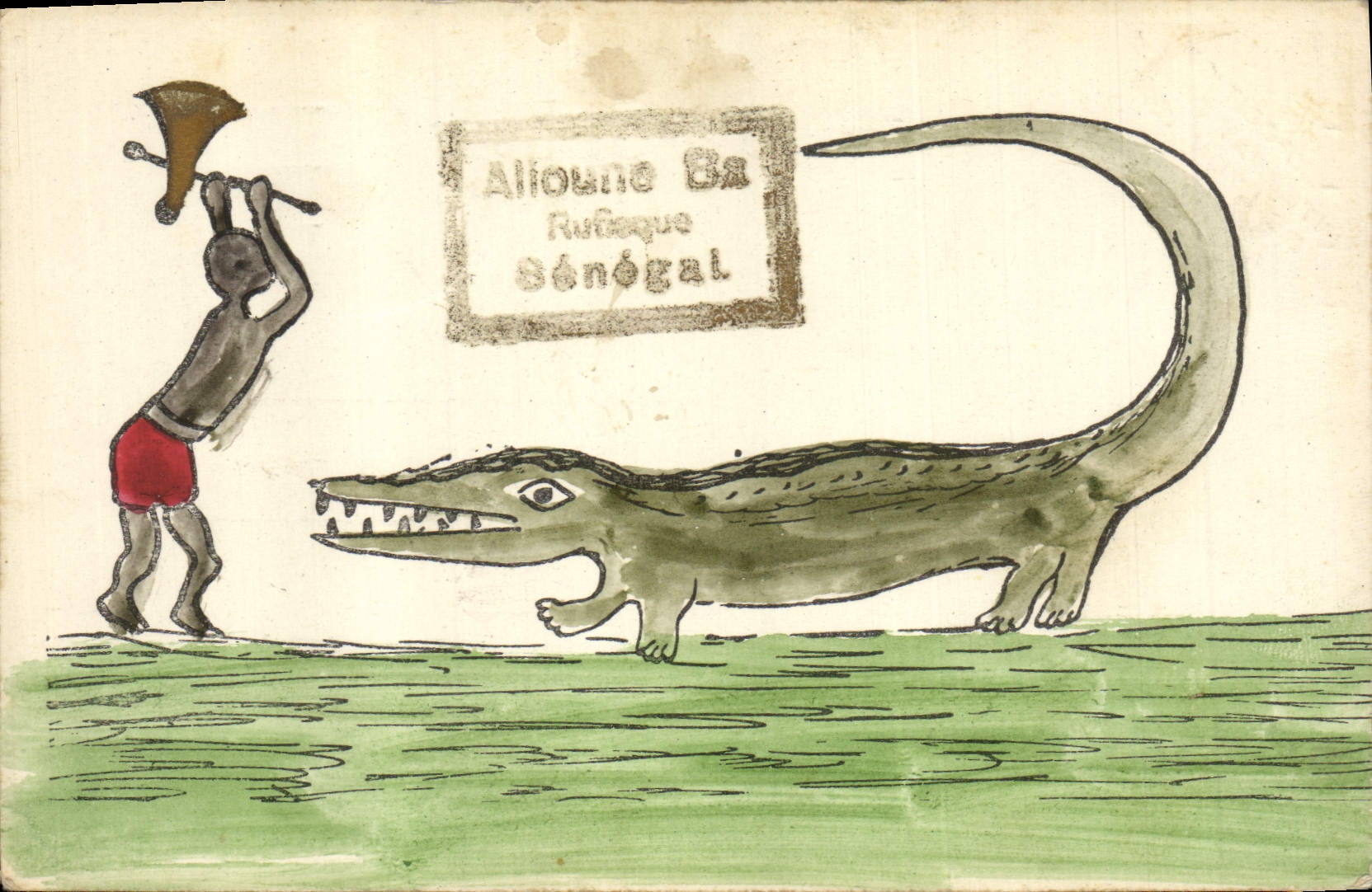 Alliouna Ba - Alliouna Ba Rufoque Sénogal — Exposition Internationale de Lyon 1914