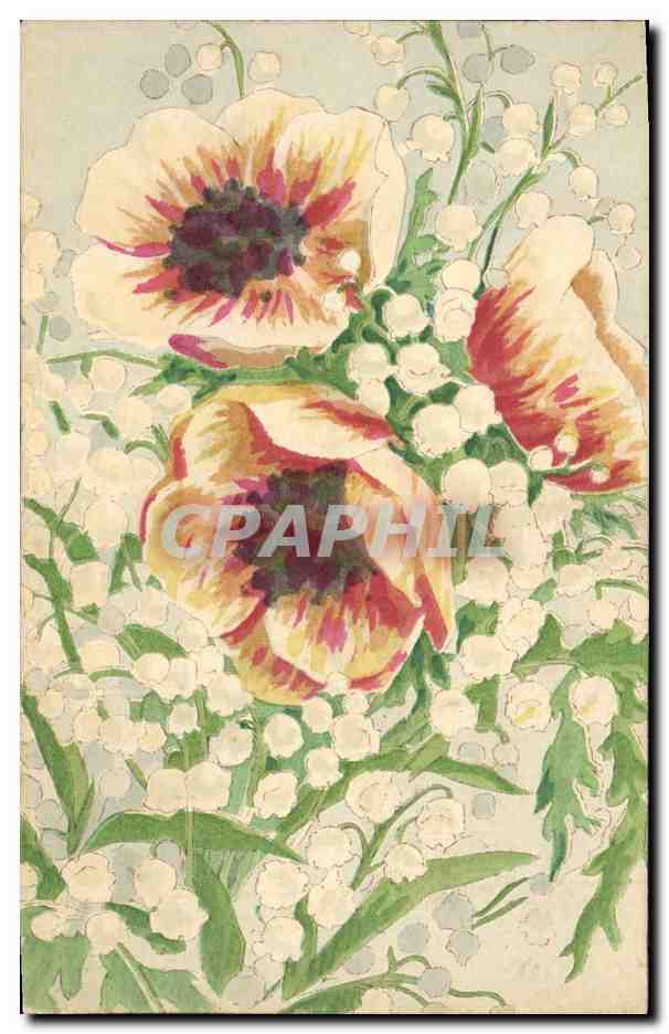Fleurs — Anémones et muguet — éditeur HB Paris