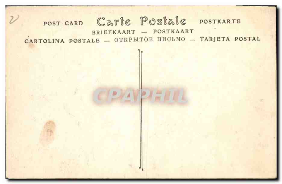 CPA Chateau de Rocheblanc Molines — Verso