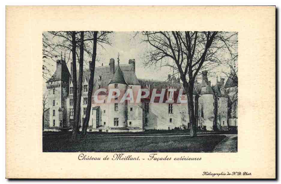 Castle of Meillant — Exterior Facades — Héliographie de N.D. Phot.