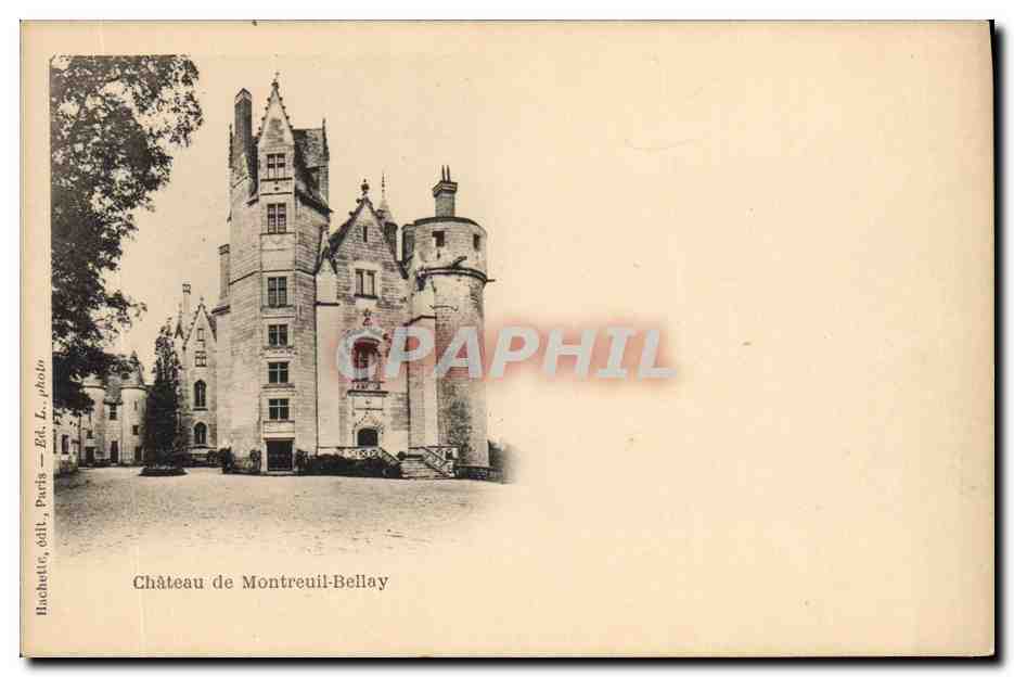 Château de Montreuil-Bellay — vue du château — BACHETTE, coll. Paris, photo