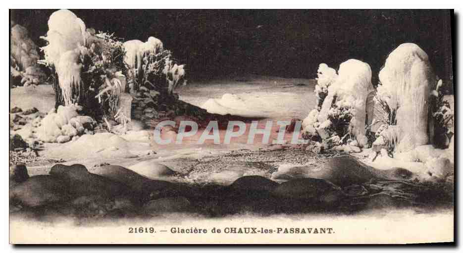 CPA Grottes Grotte Glaciere de Chaux les Passavant