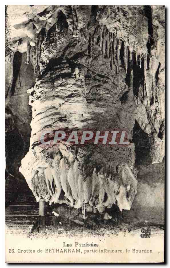 CPA Grottes de Betharram Partie inferieure Le Bourdon Grotte 