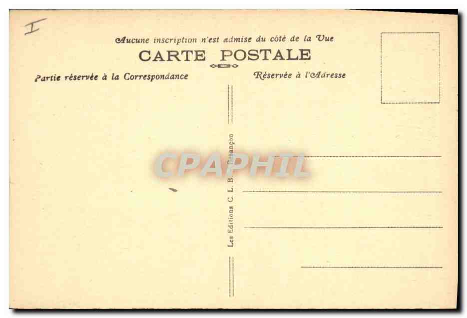 CPA Grottes d'Osselle Pres du confessionnal Grotte  — Rückseite