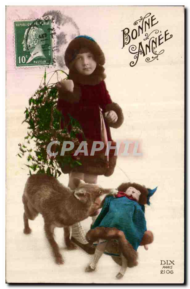 CPA Fantaisie Enfants Poupee Renard 