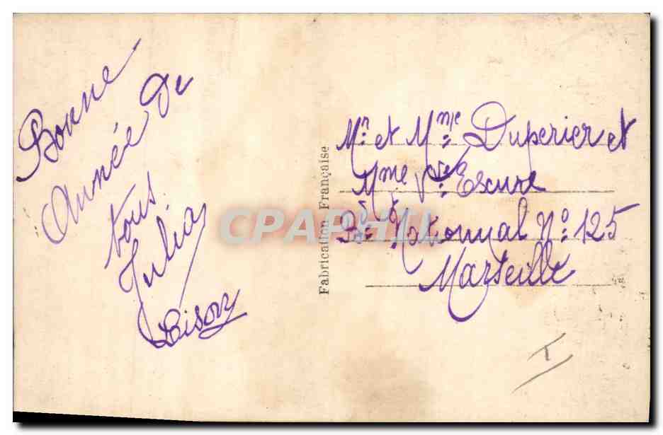 CPA Fantaisie Enfants Poupee Renard  — Verso