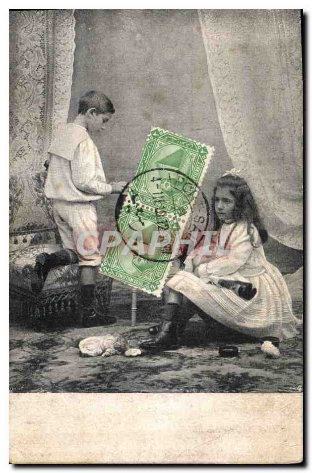 CPA Fantaisie Enfants Poupee Egypt Egypte 