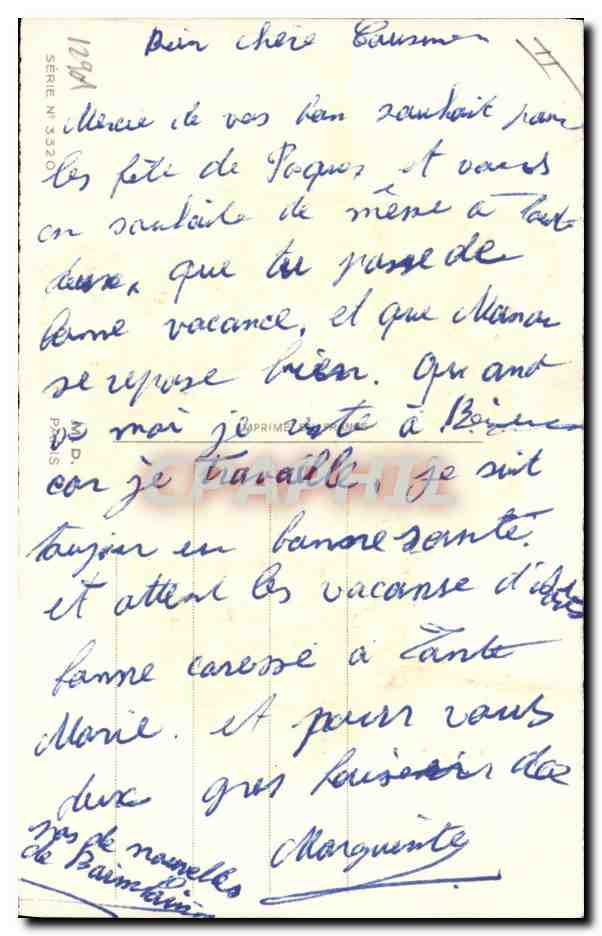 CPA Fantaisie Enfants Poupee   — Verso