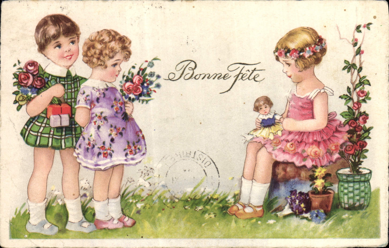 CPA Fantaisie Enfants Poupee  