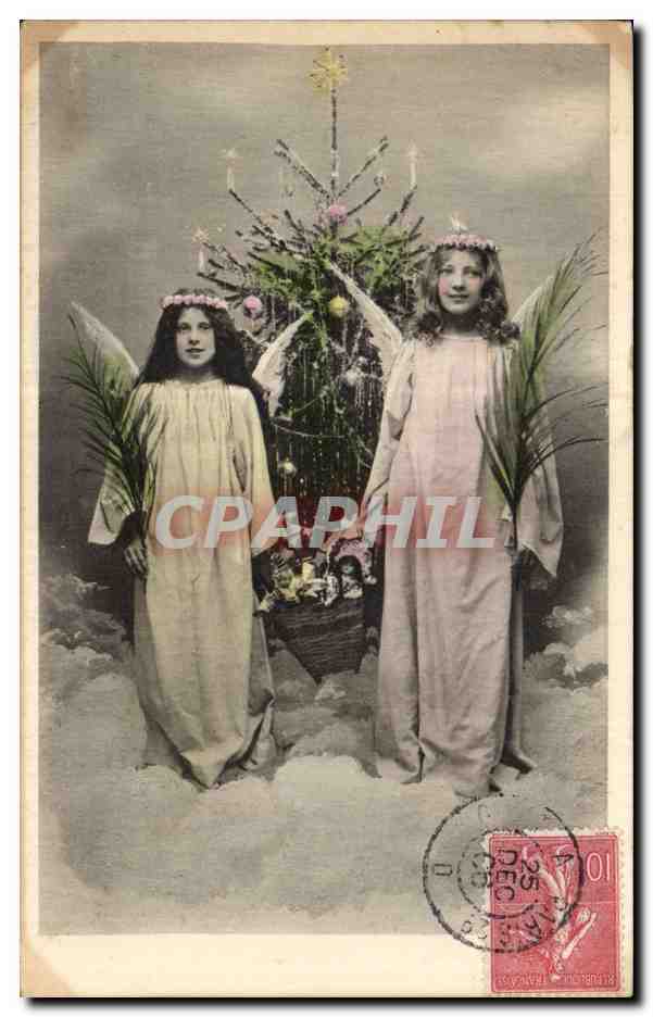 CPA Fantaisie Enfants Poupee Ange Anges 