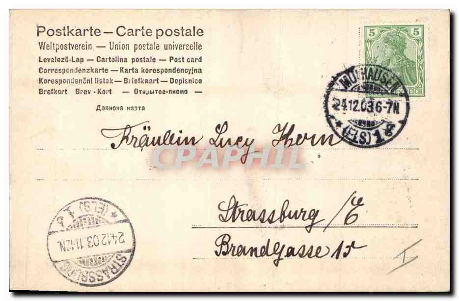 CPA Fantaisie Enfants Poupee   — Rückseite