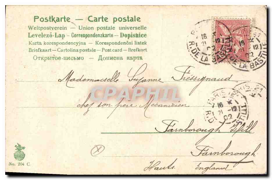 CPA Fantaisie Enfants Poupee Ange  — Rückseite