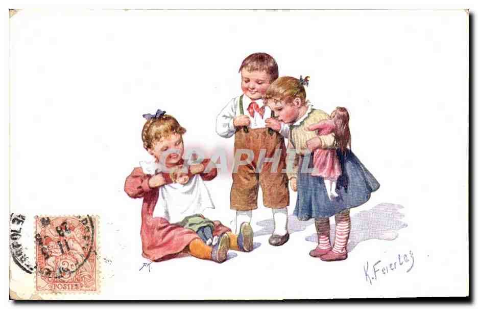 CPA Fantaisie Enfants Poupee  