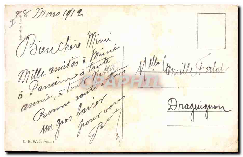 CPA Fantaisie Enfants Poupee   — Verso