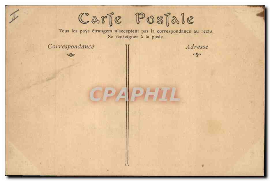 CPA Palais de justice Chambery — Verso