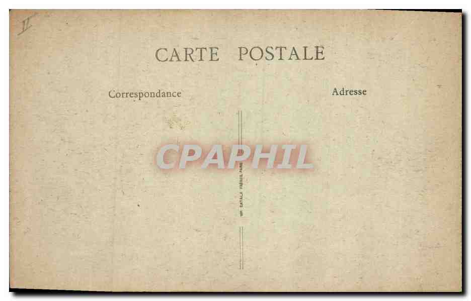 CPA Palais de justice Chambery — Verso