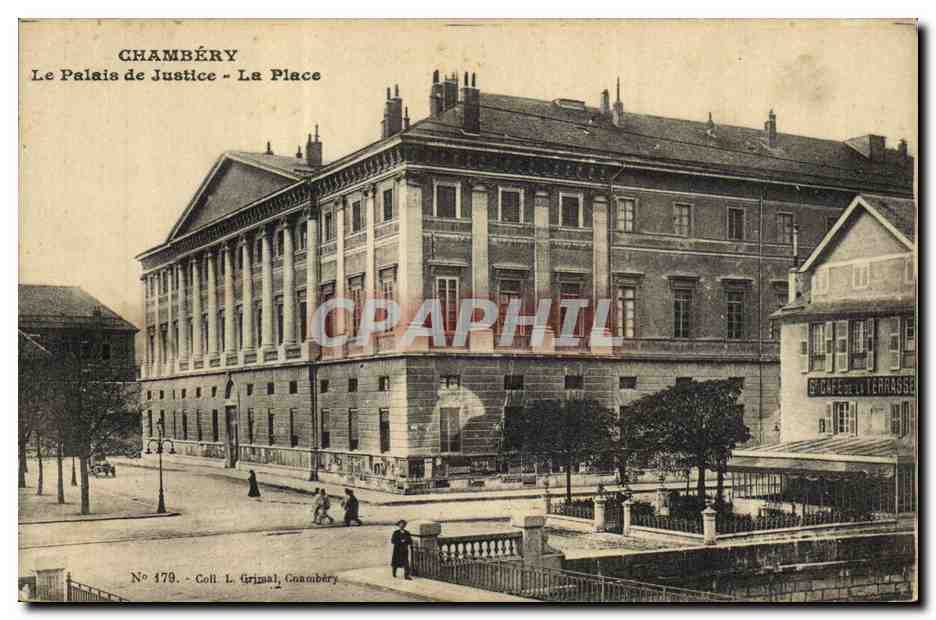 CPA Palais de justice Chambery La place