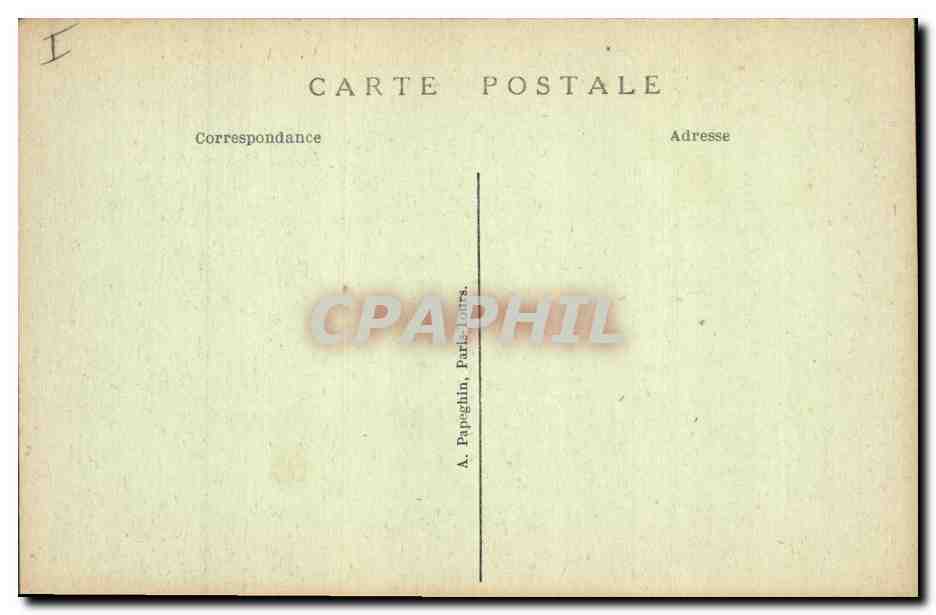 CPA Palais de justice Chatellerault — Verso