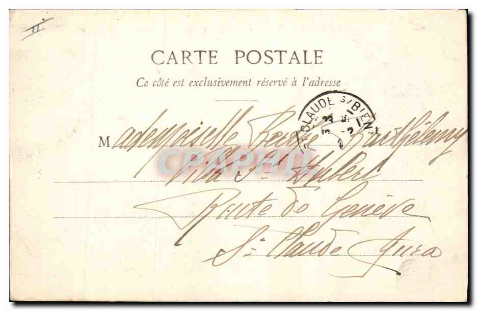 CPA Palais de justice Monument Thevenin Chalon sur Saone — Verso