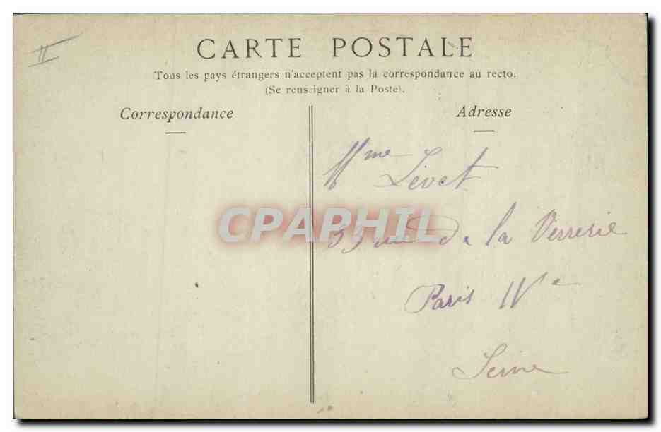 CPA Palais de justice Chalons sur Marne — Verso