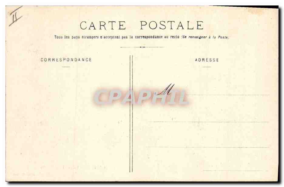 CPA Palais de justice Castres  — Verso