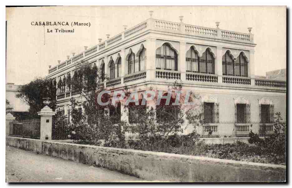 CPA Palais de justice Casablanca Maroc Le Tribunal