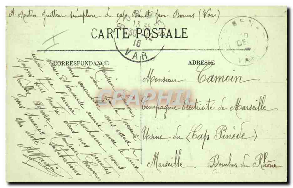 Le "Courbet" — Cuirassé d'Escadre de 23.000 tonnes — LL. — N° 132 — Achterkant