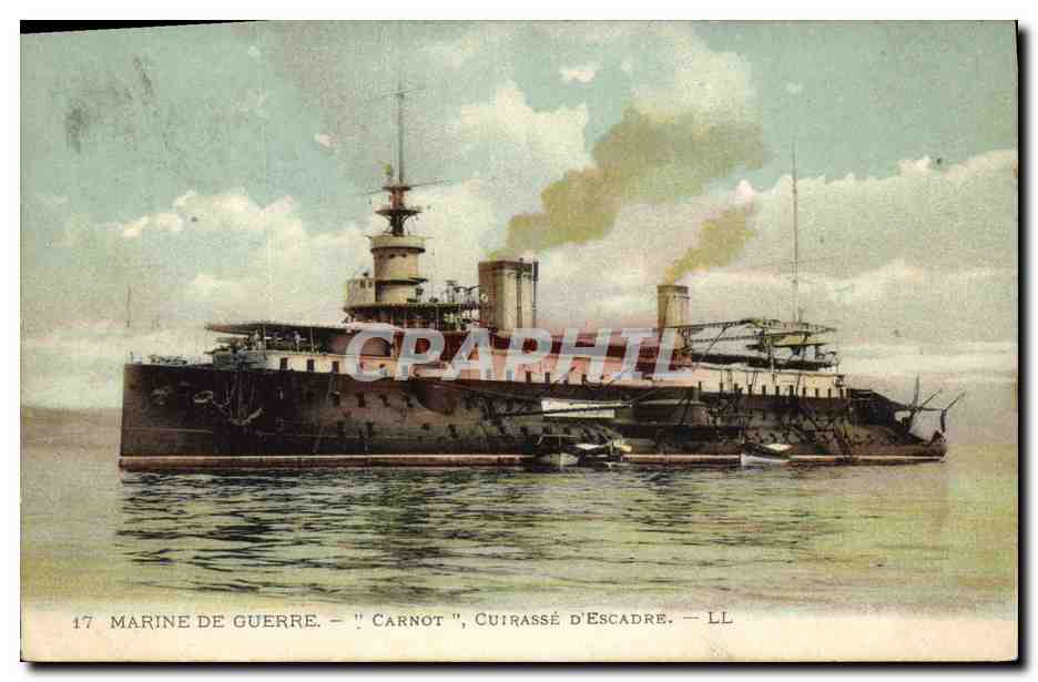 Cuirassé Carnot — Marine de Guerre — LL