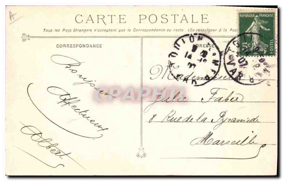 CPA Bateau de Guerre Charlemagne pendant les manoeuvres — Verso
