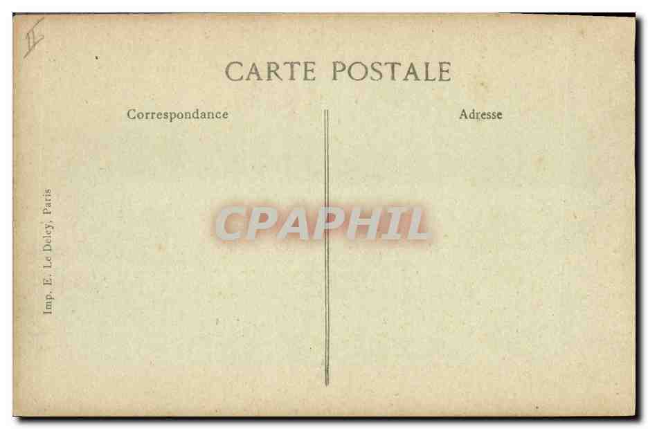 Marine Nationale — Courbet — Cuirassé d'Escadre Dreadnought 23.500 tonnes — Éditeur E. Le Deley, Paris — Verso