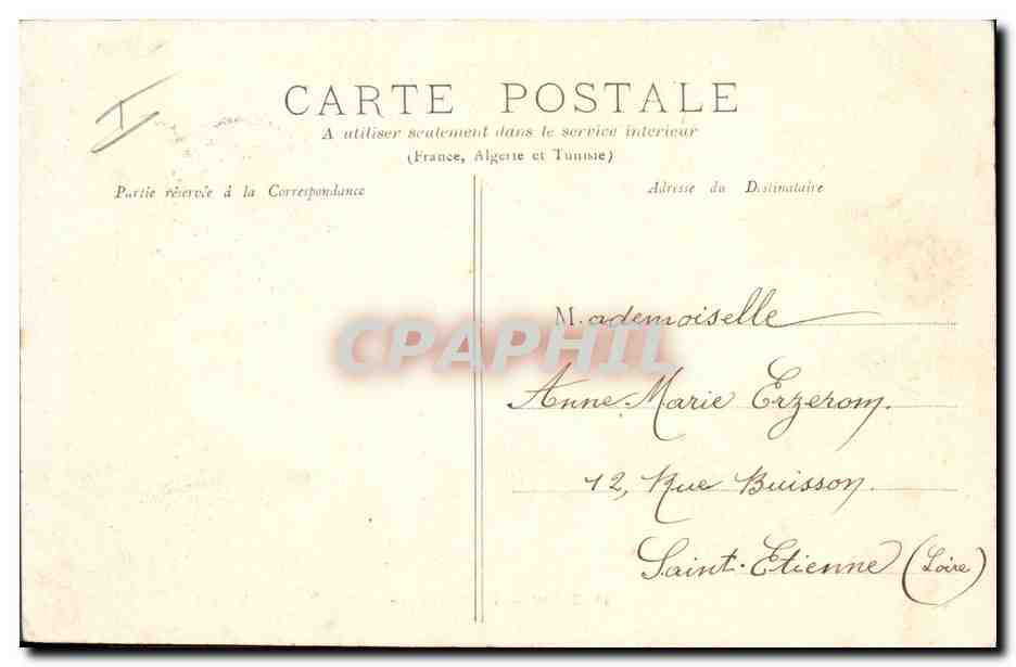 CPA Prefecture Dijon  — Verso