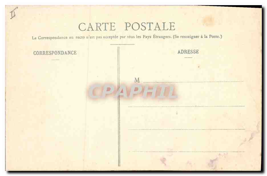 CPA Prefecture Grenoble — Verso