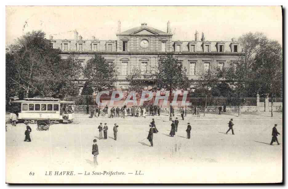 CPA Le Havre Sous Prefecture Tramway