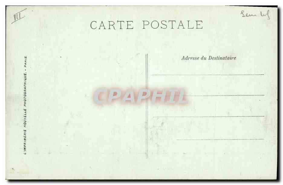 CPA Le Havre La Sous Prefecture Tramway — Rückseite