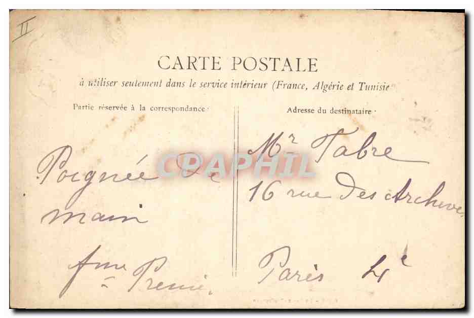 CPA Gray La Sous Prefecture  — Verso