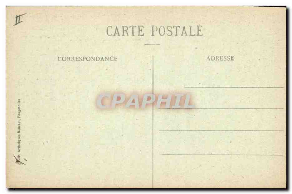 CPA Lure La Sous Prefecture et La Font — Verso