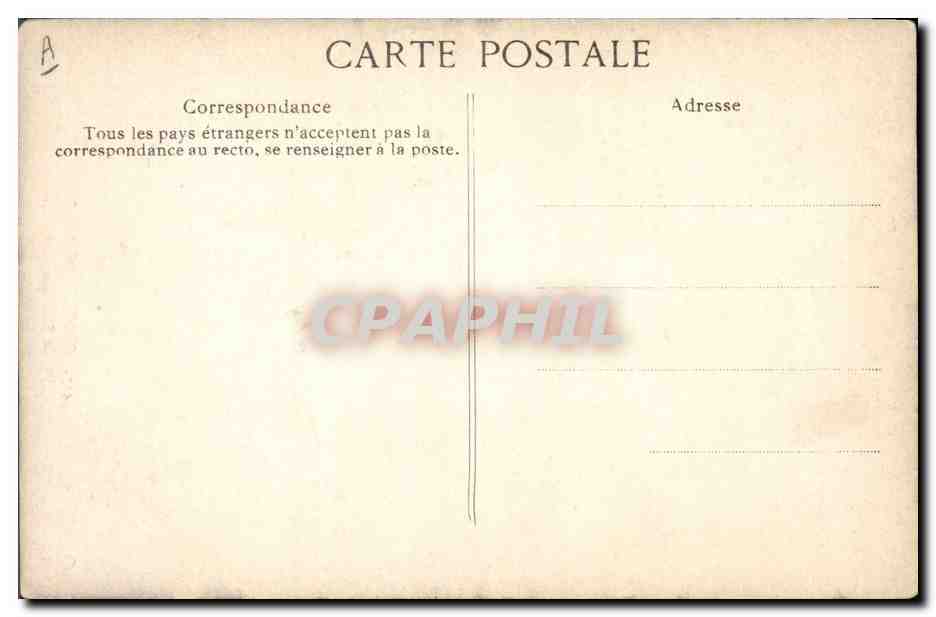 CPA Folklore Vieille filandiere Antrainaise  — Verso
