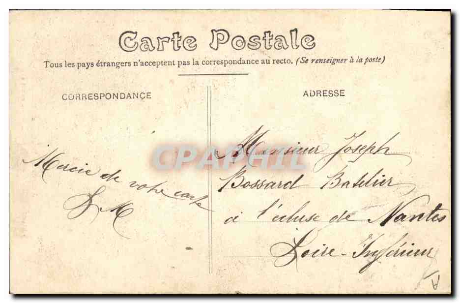 CPA Folklore Morbihan Amour en Bretagne — Verso