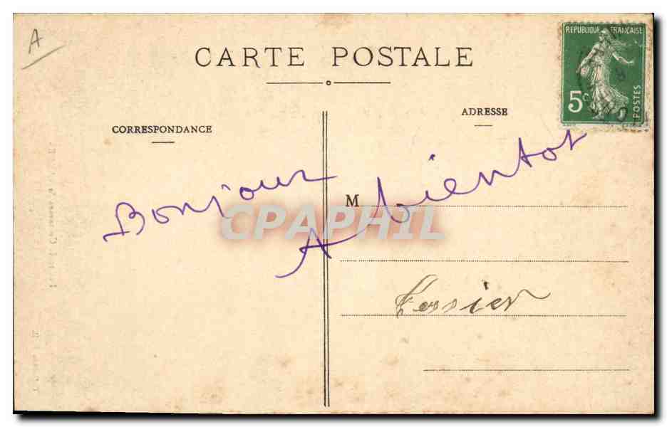 CPA Folklore Les trois costumes de Vannes  — Verso