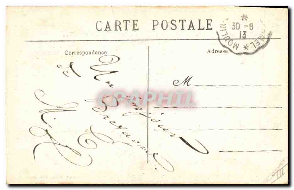 CPA Folklore Elliant Futurs epoux Enfants — Verso