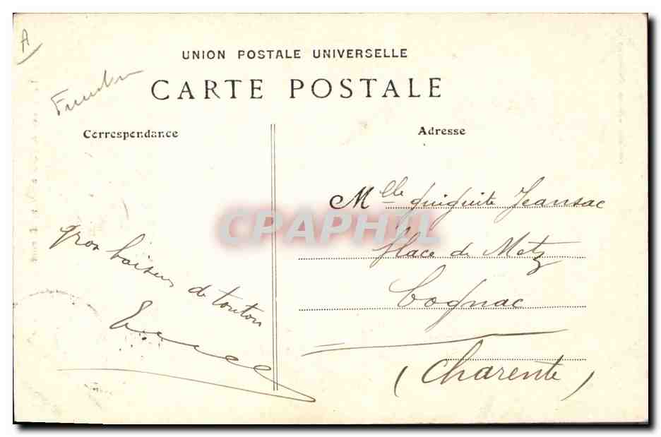 CPA Folklore La veuve de l'Isle de Sein Renouf — Verso