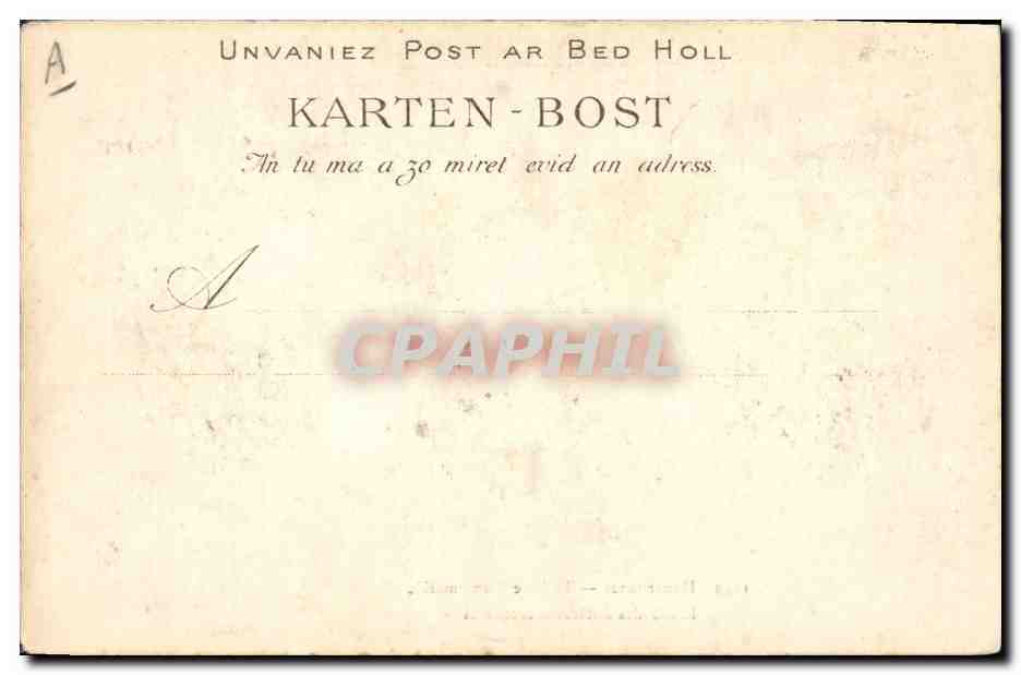 CPA Folklore Douarnenez Toilette d'une mariee Mariage  — Verso