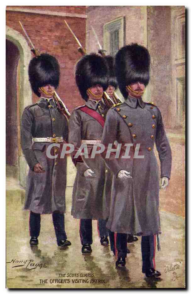 Les Gardes Écossais — Patrouille de l'Officier — Éditeur Oilette, n° 86025