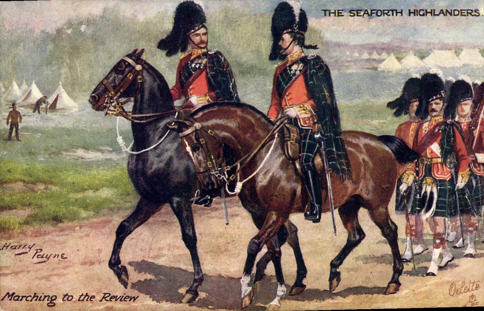 Les Seaforth Highlanders — Marching to the Review — Oulette
