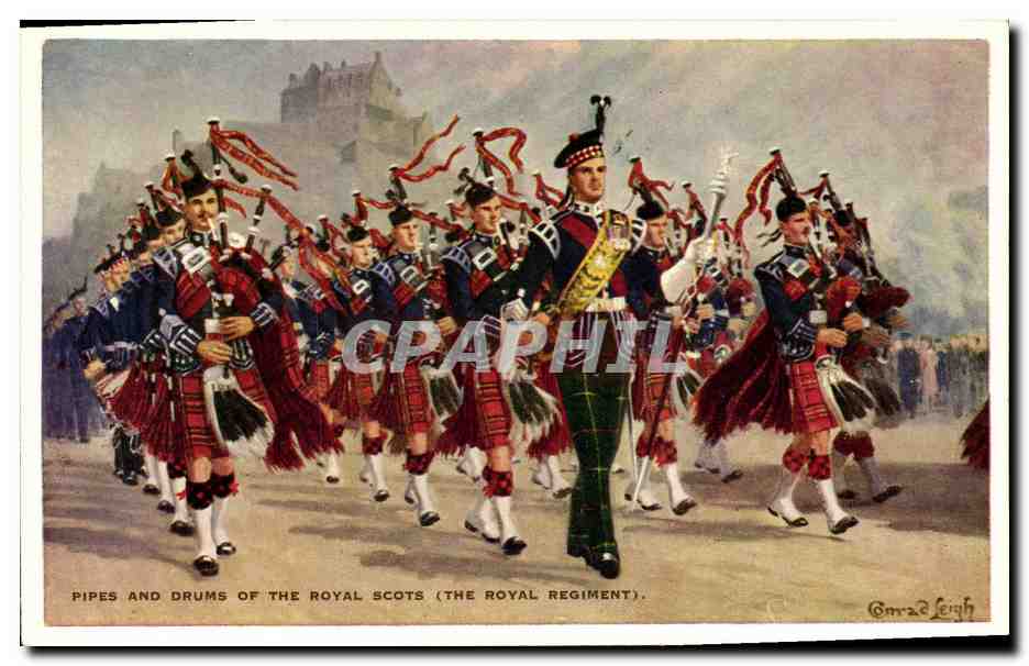 Pipes and Drums of the Royal Scots (The Royal Regiment) — Conrad Leigh — Série Bande de la Royal Scots