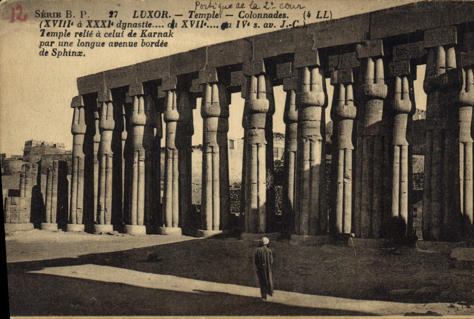 Luxor — Temple — Colonnades (4 LL) — Série B.P. 27