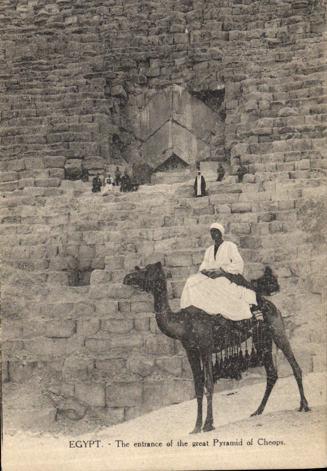Entrée de la Grande Pyramide de Chéops — Égypte — L.C. 128