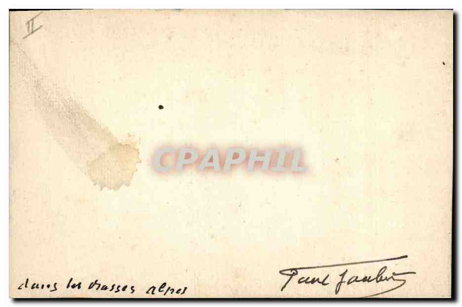 CPA Fantaisie (dessin a la main)  Paysage  — Verso