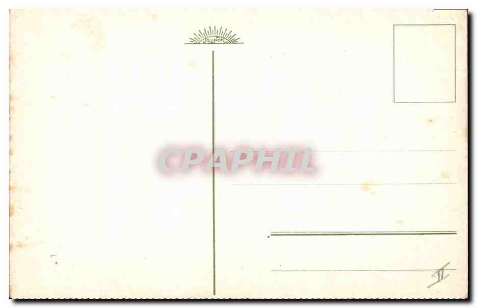 CPA Fantaisie (dessin a la main)  Fleurs  — Rückseite