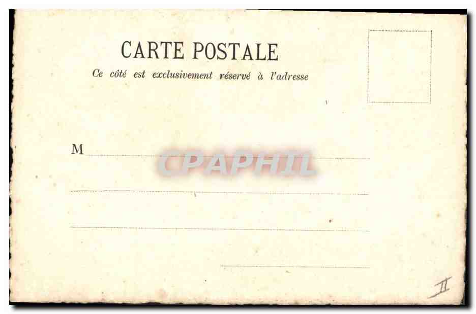 CPA Fantaisie (dessin a la main)  Fleurs  — Rückseite